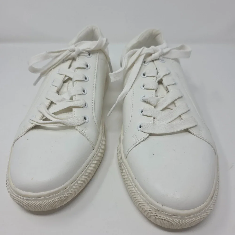 Banana Republic Nicklas Sneaker Mens Size 9 White Low Top Minimalist 662548